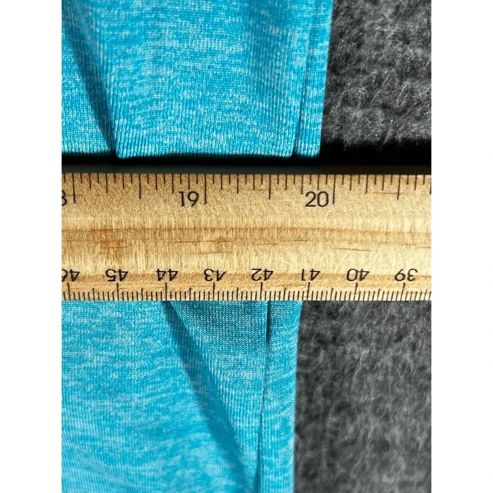 Under Armour Mens Playoff Polo Shirt Turquoise Black Graphic HeatGear Medium - Picture 6 of 7